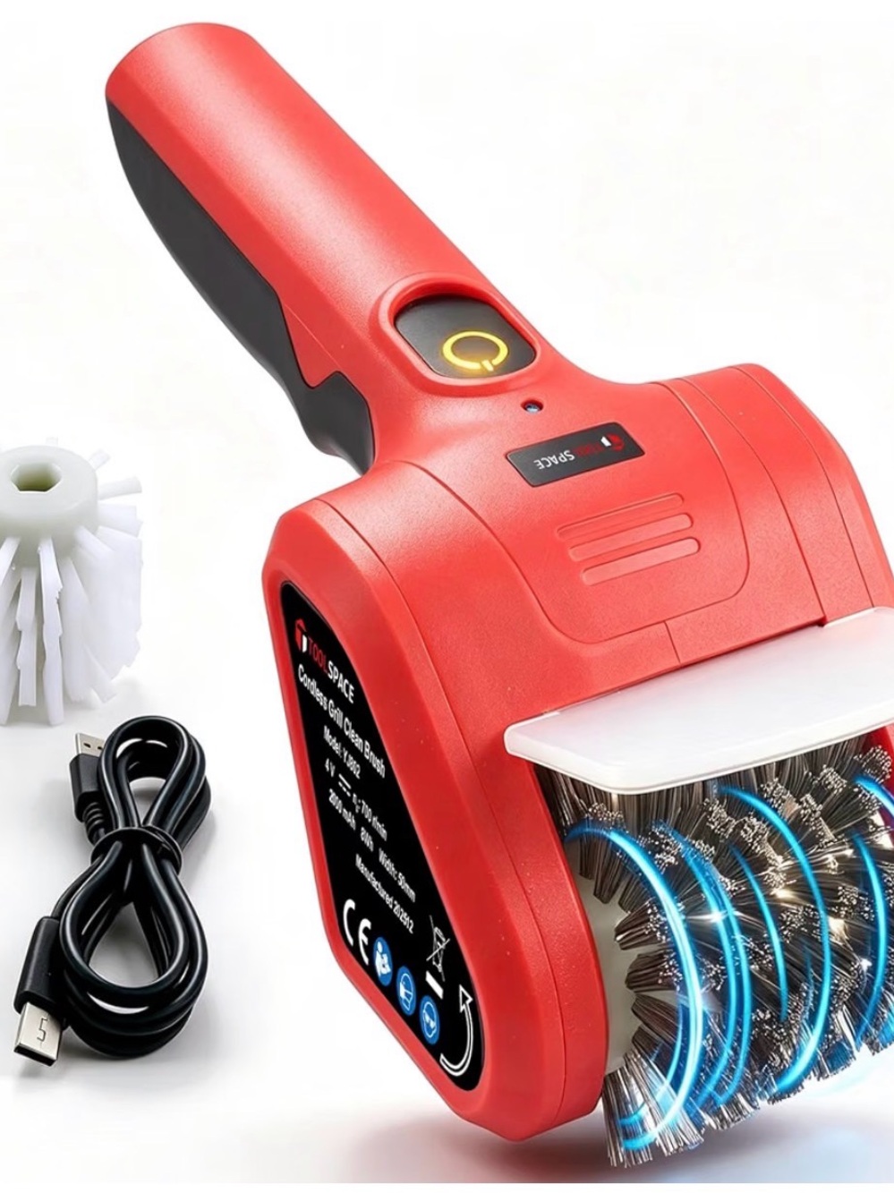 Toolspace Cordless Electric Grill Cleaning Brush (Model YJ802)